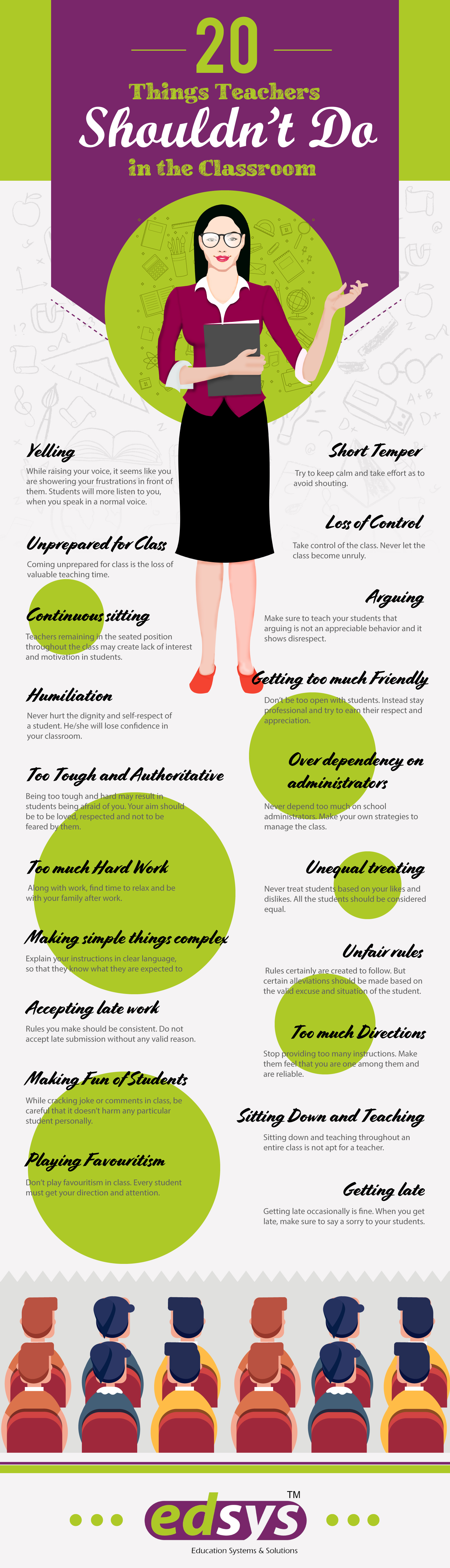 20-Things-Teachers-Shouldnt-Do-in-the-Classroom Infographic